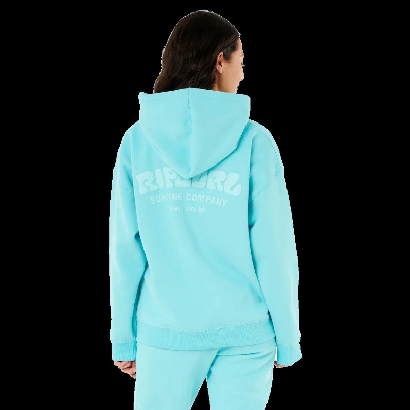Surf Puff Heritage Hoodie in Electric Blue