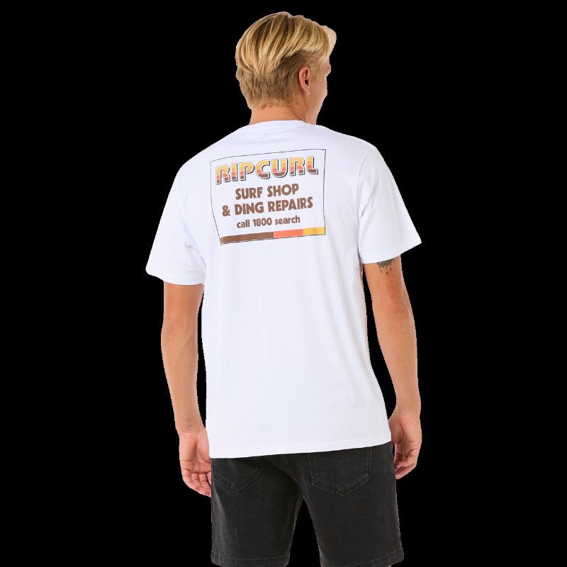 Surf Revival Ding Repair T-Shirt in White