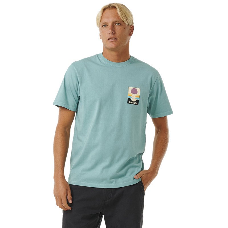 Rip Curl Surf Revival Peaking T-Shirt - Dusty Blue