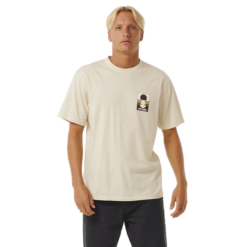 Rip Curl Surf Revival Peaking T-Shirt - Vintage White