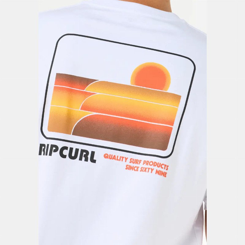 Surf Revival Stacked T-Shirt in White