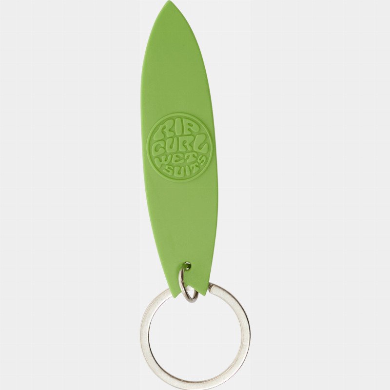 Surfboard Keyring in Green, Pink & White