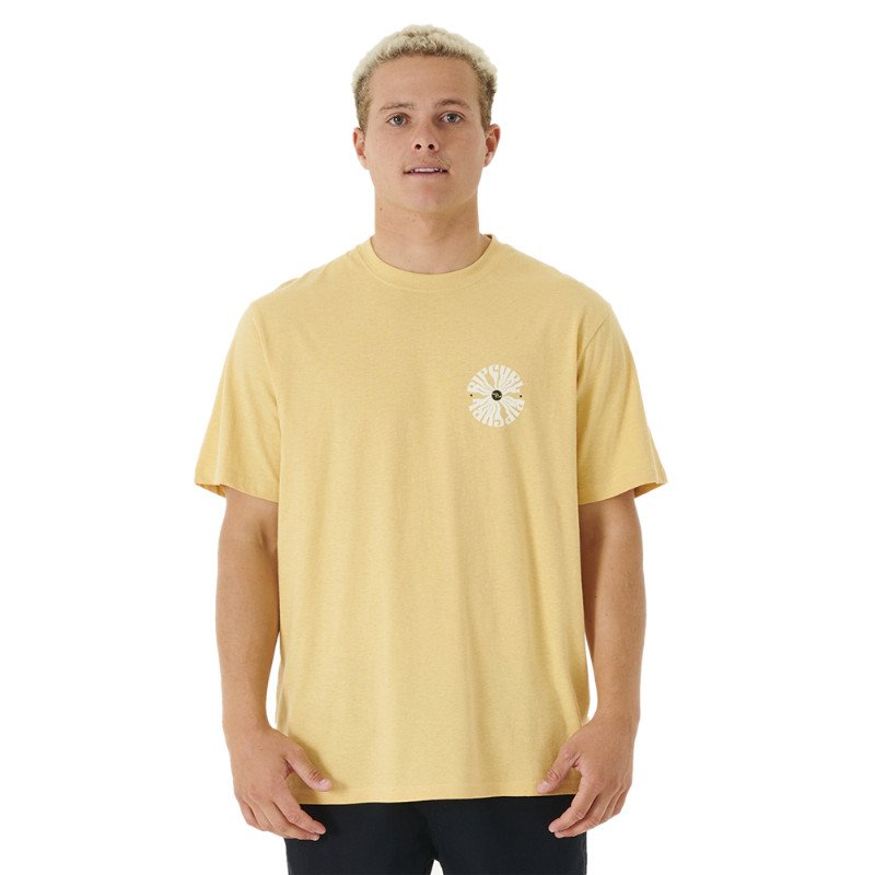Rip Curl SWC Psyche Circles T-Shirt - Washed Yellow