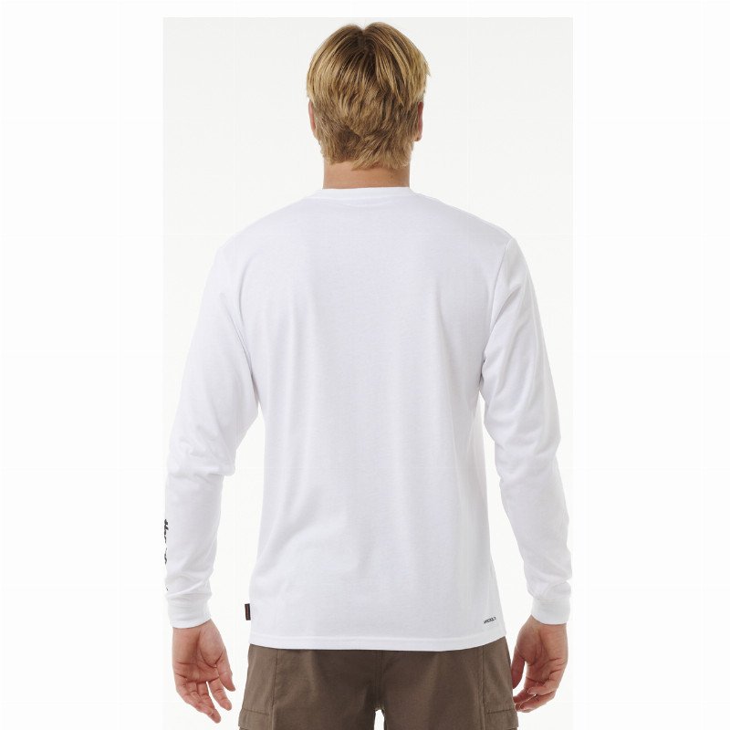 VaporCool Search Stack Long Sleeve T-Shirt in White