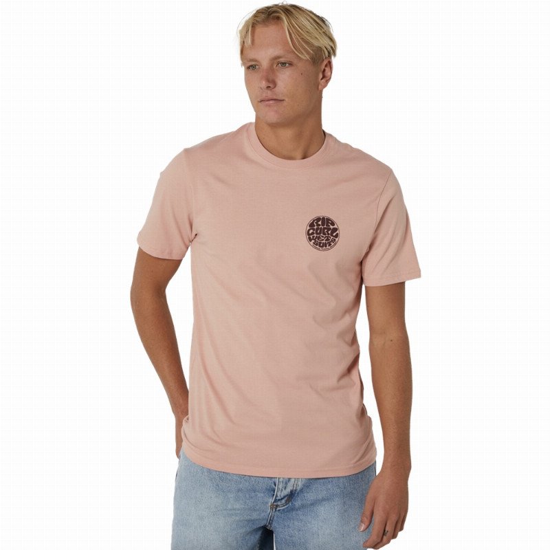 Rip Curl Wetsuit Icon T-Shirt - Light Peach
