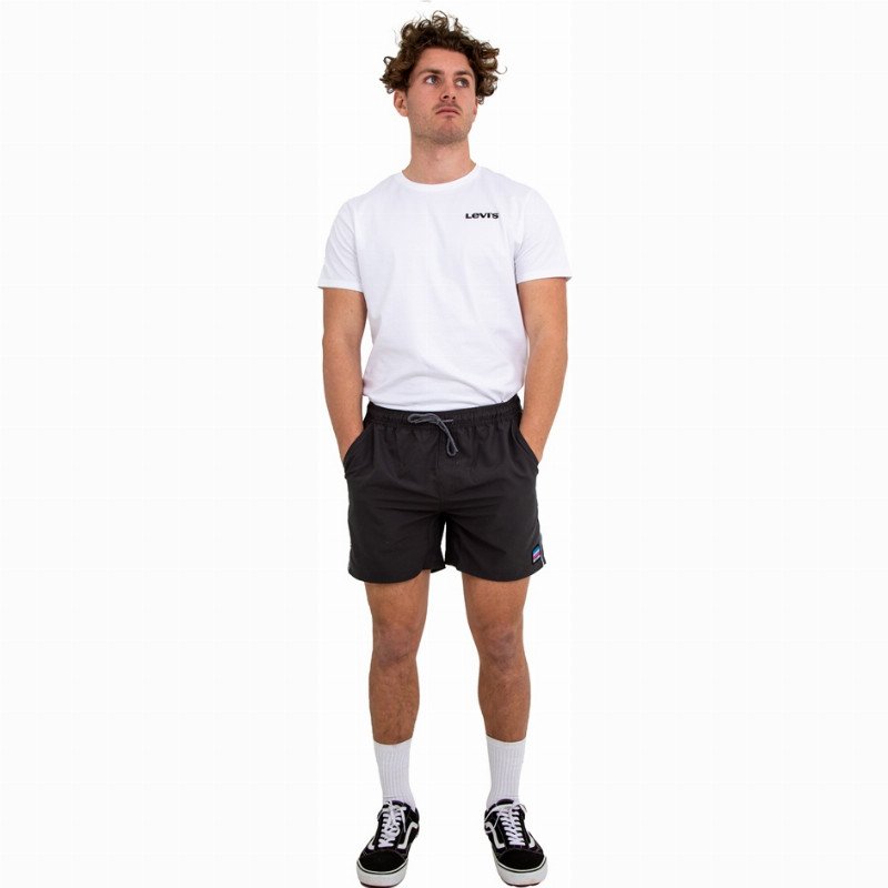 YO MAMA VOLLEY SHORTS - WASHED BLACK