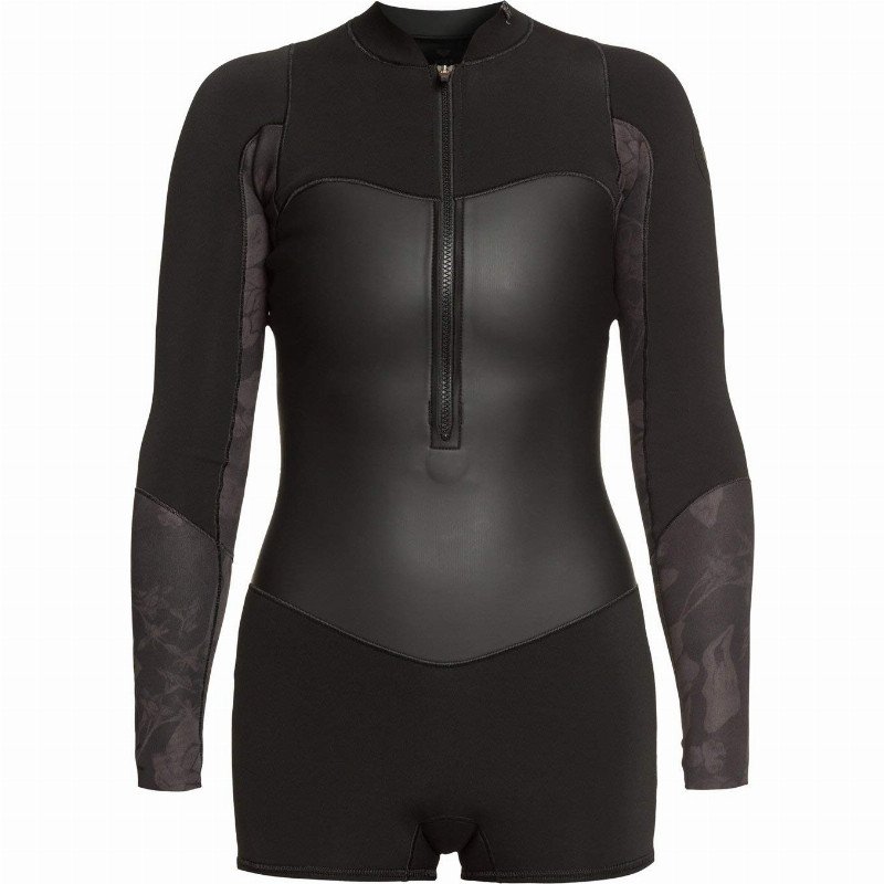 1.5 SATIN FRONT ZIP LS Shorty 2021 black