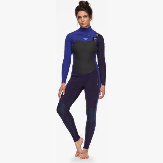 3/2MM PERFORMANCE - CHEST ZIP WETSUIT FOR WOMEN BLUE
