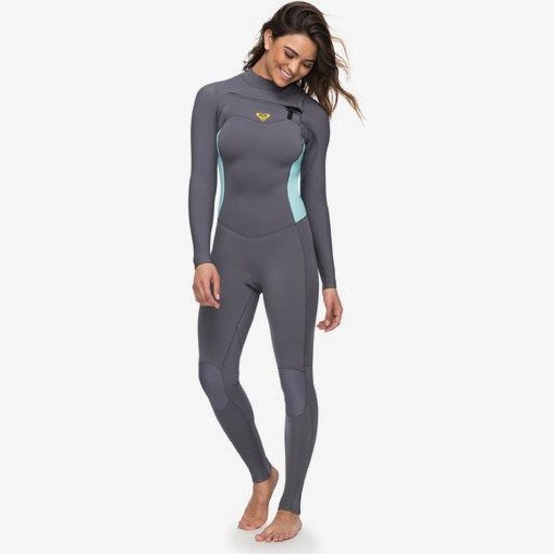 3/2MM SYNCRO - CHEST ZIP GBS WETSUIT FOR WOMEN GREEN