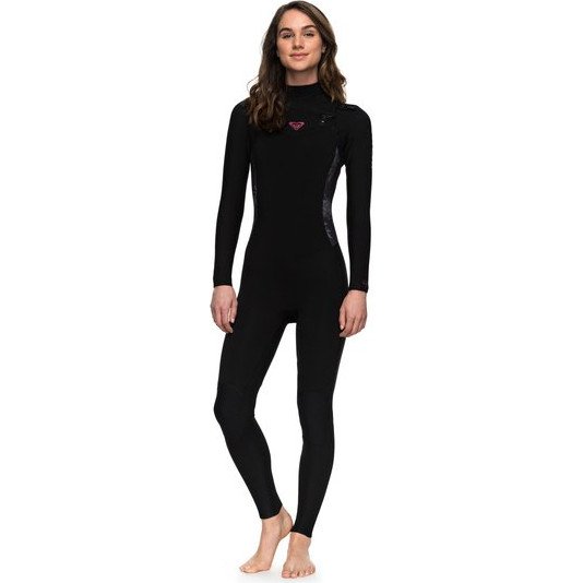 3/2MM SYNCRO SERIES - CHEST ZIP GBS WETSUIT FOR WOMEN BLACK