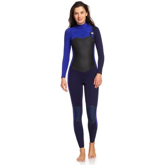 4/3MM PERFORMANCE - CHEST ZIP WETSUIT FOR WOMEN BLUE