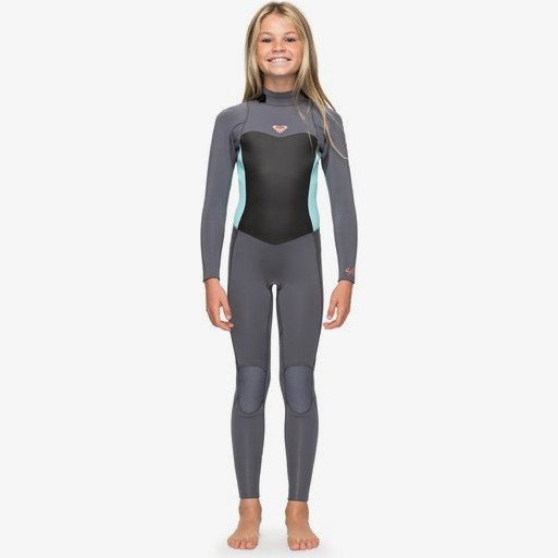 4/3MM SYNCRO SERIES - BACK ZIP GBS WETSUIT FOR GIRLS 8-16 GREEN