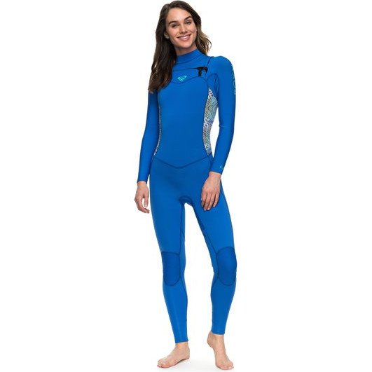 4/3MM SYNCRO SERIES - CHEST ZIP GBS WETSUIT FOR WOMEN BLUE