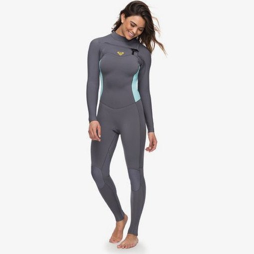 4/3MM SYNCRO SERIES - CHEST ZIP GBS WETSUIT FOR WOMEN GREEN