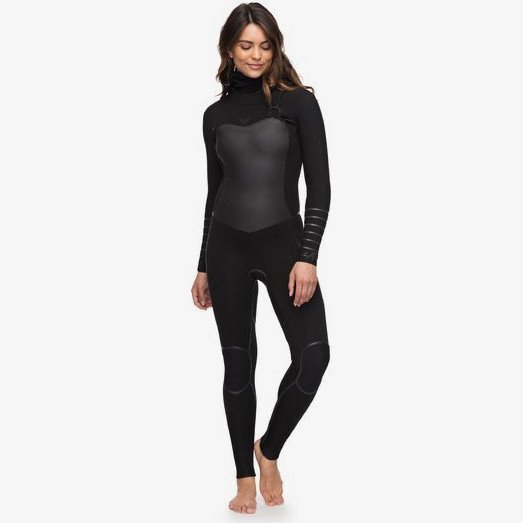 5/4/3MM SYNCRO PLUS - HOODED CHEST ZIP WETSUIT BLACK