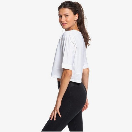 BACK TO COOLANGATTA - TECHNICAL CROPPED T-SHIRT FOR WOMEN WHITE