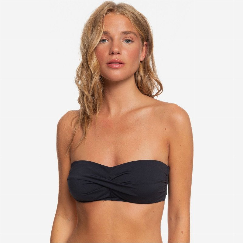 Beach Classics - Bandeau Bikini Top for Women - Black - Roxy