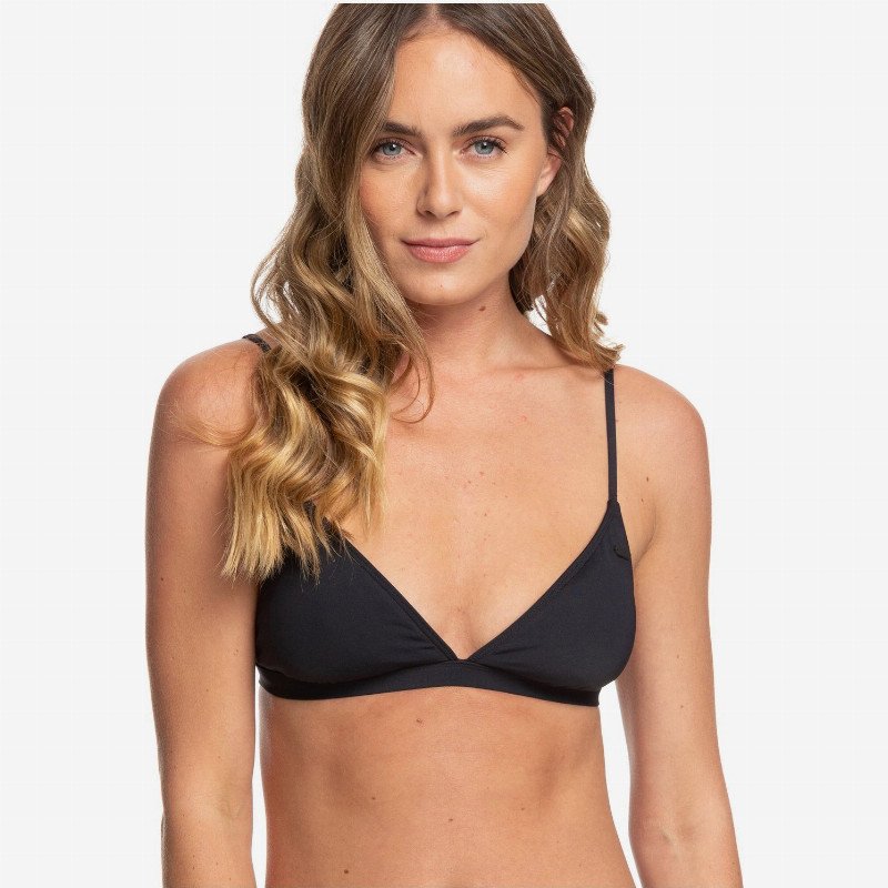 Beach Classics - Fixed Tri Bikini Top for Women - Black - Roxy