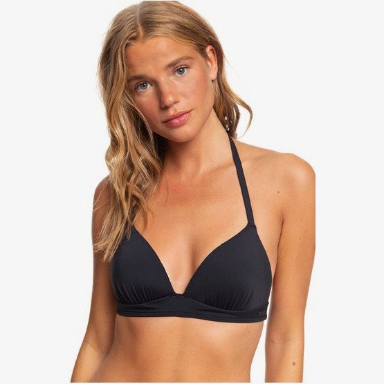 Beach Classics - Moulded Tri Bikini Top for Women - Black - Roxy