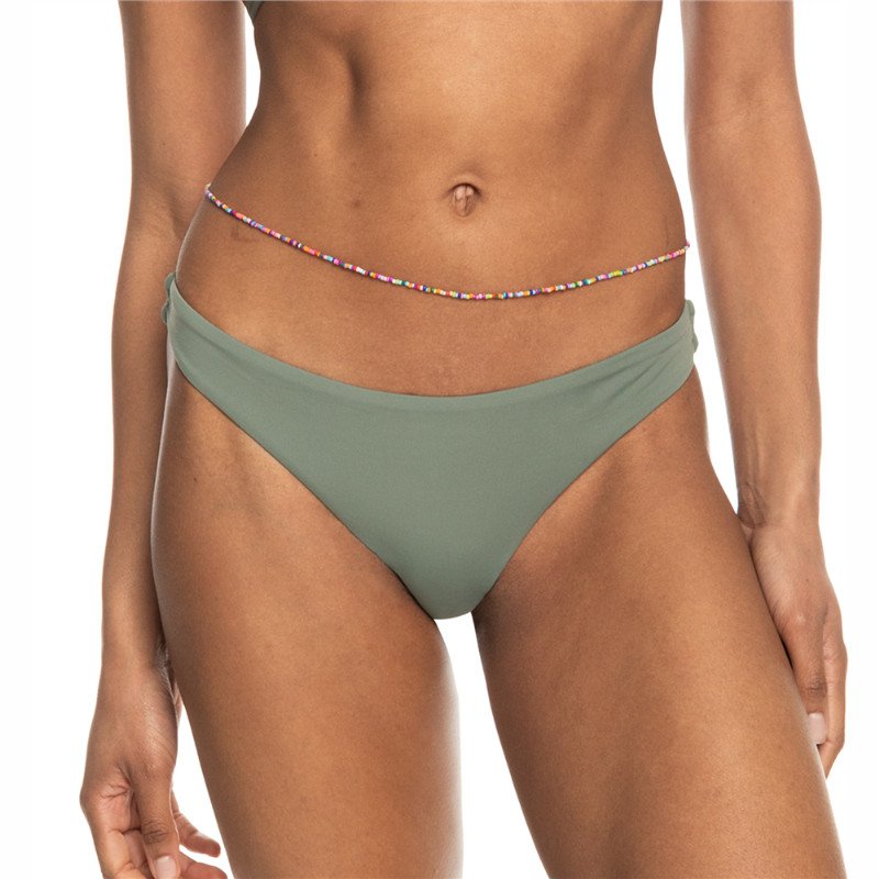 Roxy Beach Classics Tanga Bikini Bottoms - Agave Green