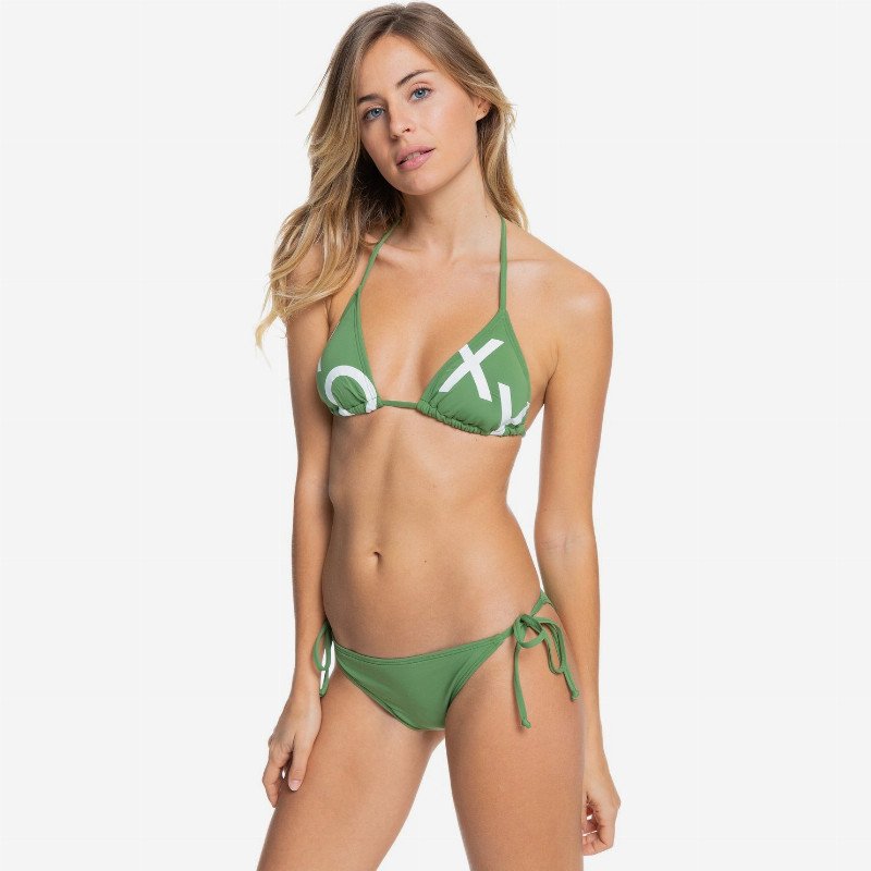 Beach Classics - Tiki Tri Bikini Set for Women - Green - Roxy