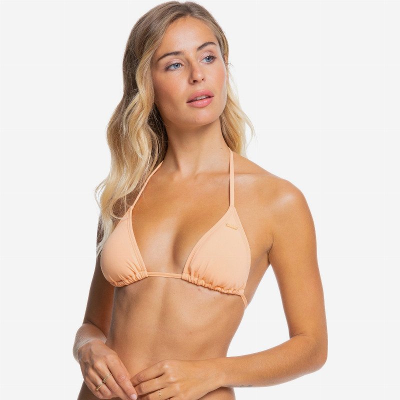 Beach Classics - Tiki Tri Bikini Top for Women - Orange - Roxy