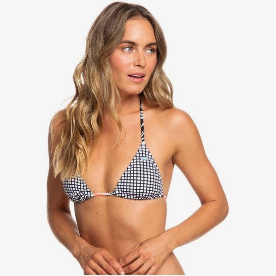 Beach Classics - Tiki Tri Bikini Top for Women - White - Roxy