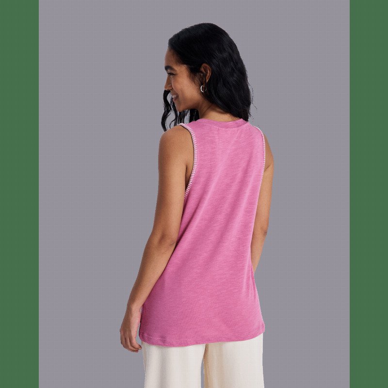Better Days Vest in Heather Rose