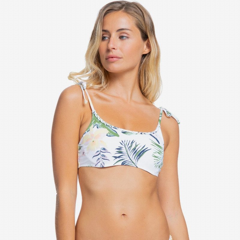 ROXY Bloom - Underwired Bralette Bikini Top for Women - White - Roxy