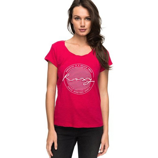 BOBBY TWIST PARADISE - T-SHIRT FOR WOMEN PINK