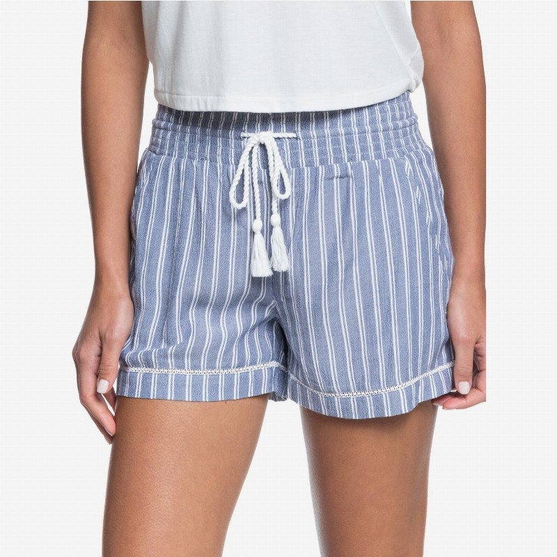 Bold Blooms - Beach Shorts for Women - Blue - Roxy