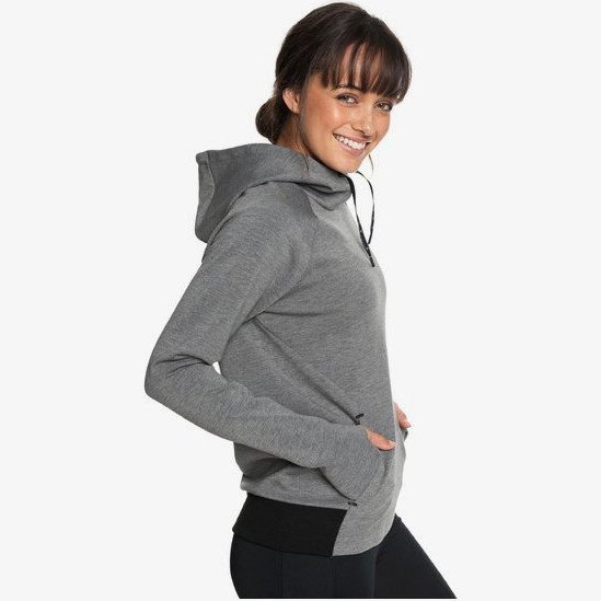 BY HERE NOW - BONDED HOODIE FOR WOMEN BLACK