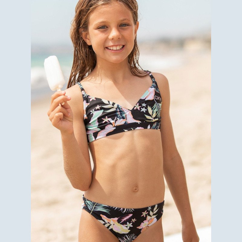 California Friends - Athletic Bikini Set for Girls 8-16 - Black - Roxy