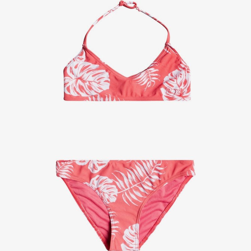 California Friends - Triangle Bra Bikini Set for Girls 8-16 - Pink - Roxy