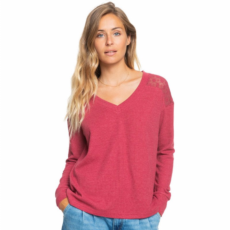 Candy Clouds - Long Sleeve Top for Women - Red - Roxy