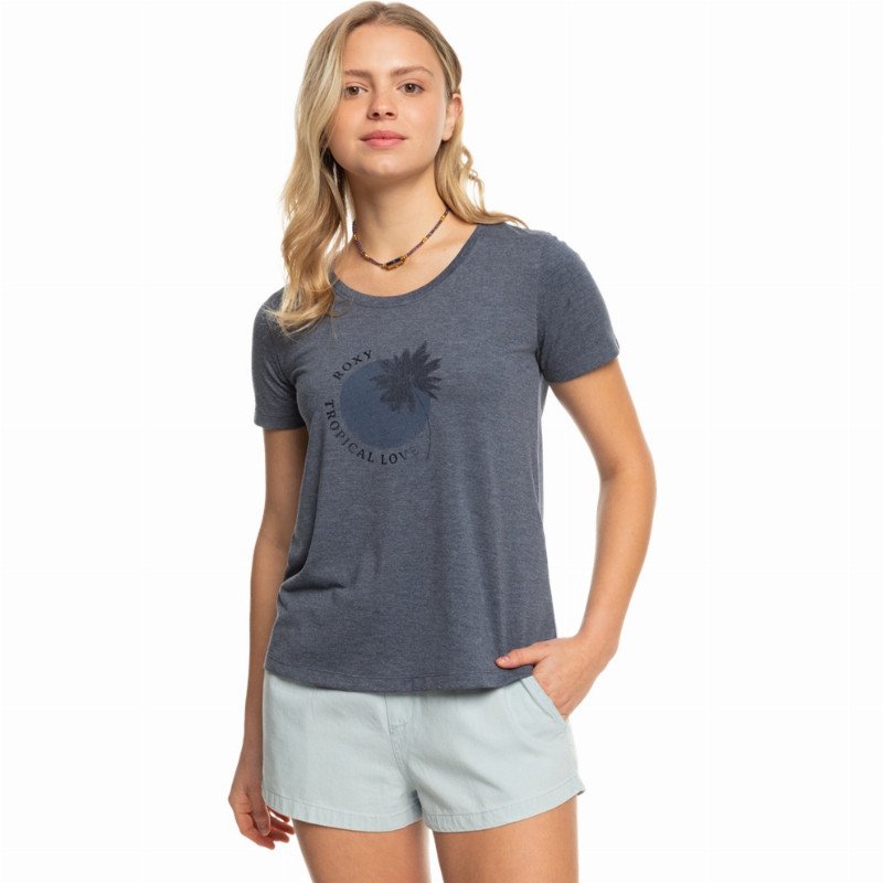 Roxy Chasing The Wave T-Shirt - Mood Indigo