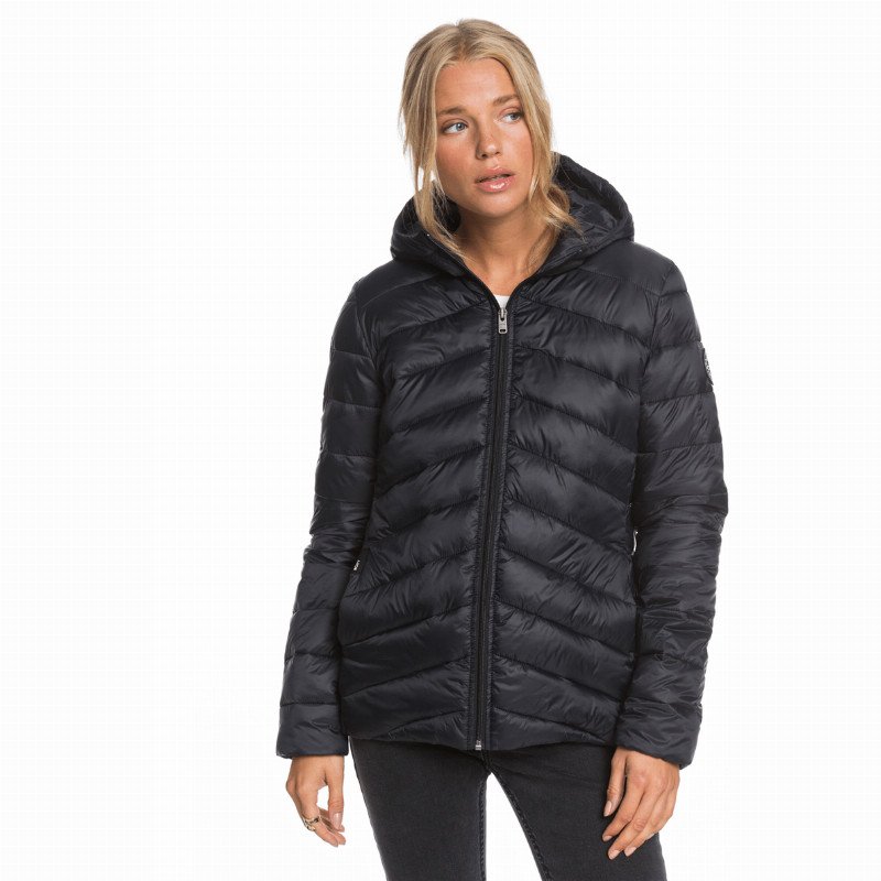 Roxy Coast Road Hooded Jacket - Anthracite