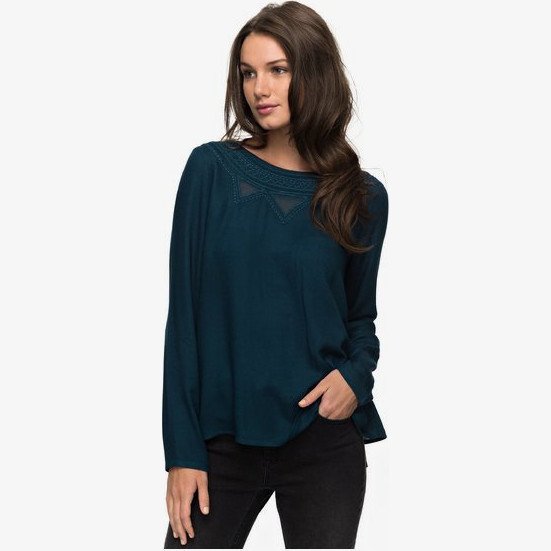 COME LET GO - LONG SLEEVE TOP FOR WOMEN BLUE