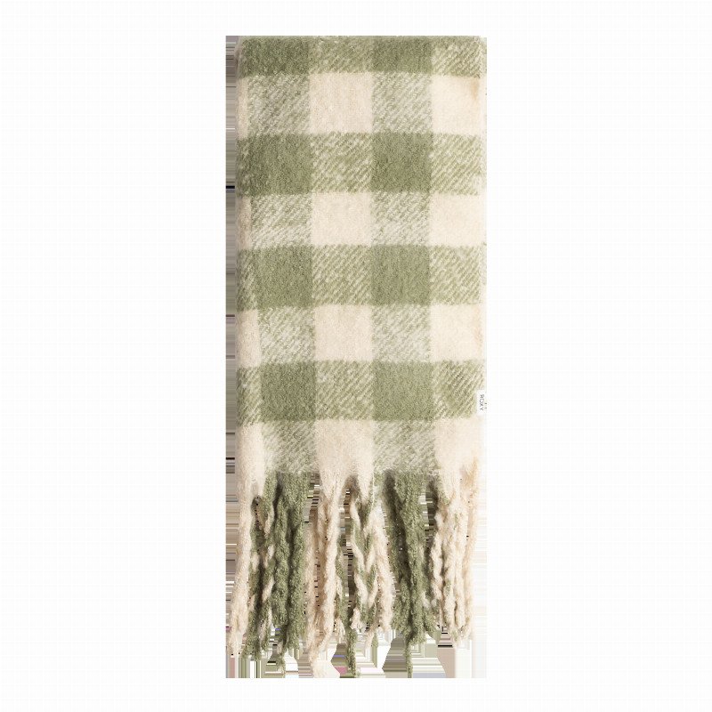 CUTE BLUSH SCARF IN OIL GREEN BE BOLD PLAID