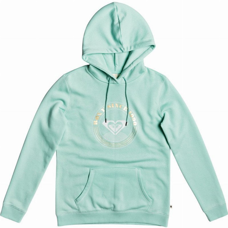 DAY BREAKS - ORGANIC HOODIE FOR WOMEN GREEN