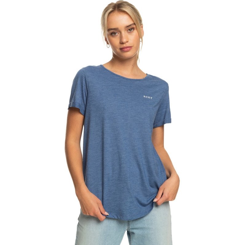 Roxy Dreaming Wave T-Shirt - Bijou Blue