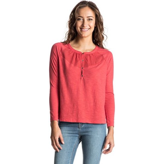 DREAMLAND - LONG SLEEVE TOP FOR WOMEN RED