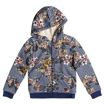 EARTH GROOVE - ZIP-UP HOODIE FOR GIRLS 8-16 BLUE