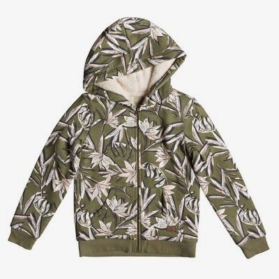 EARTH GROOVE - ZIP-UP HOODIE FOR GIRLS 8-16 GREEN