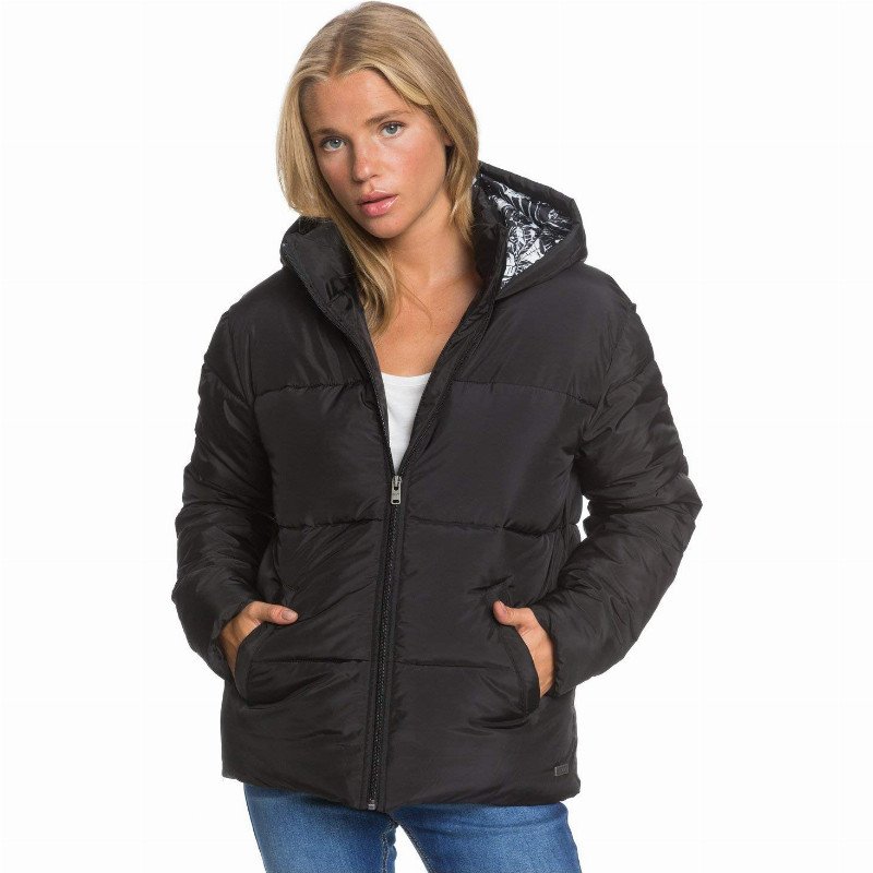 Electric Light - Hooded Puffer Jacket for Women