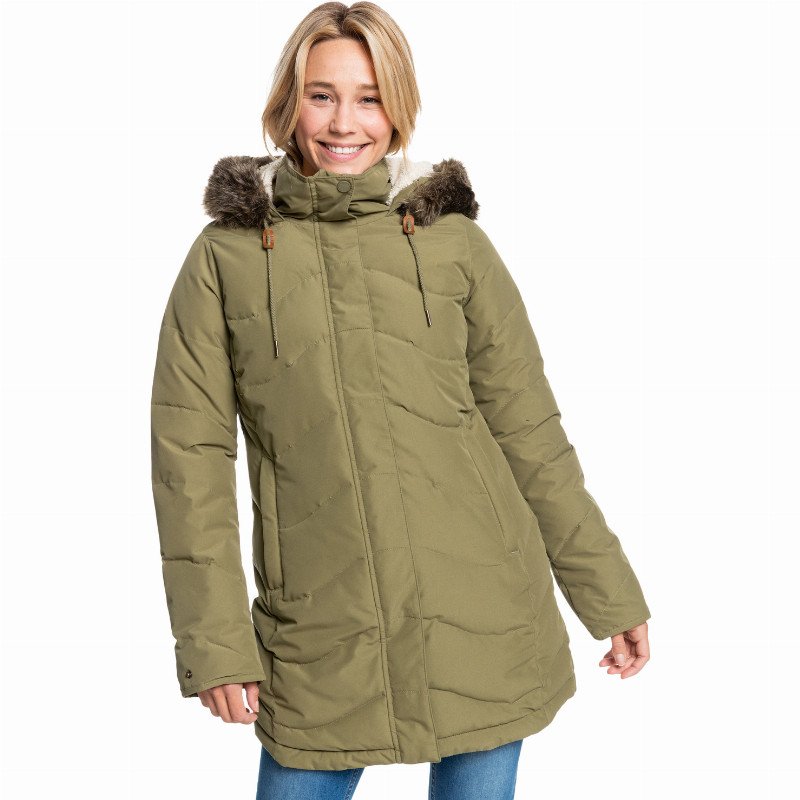 Ellie - Waterproof Jacket for Women - Green - Roxy