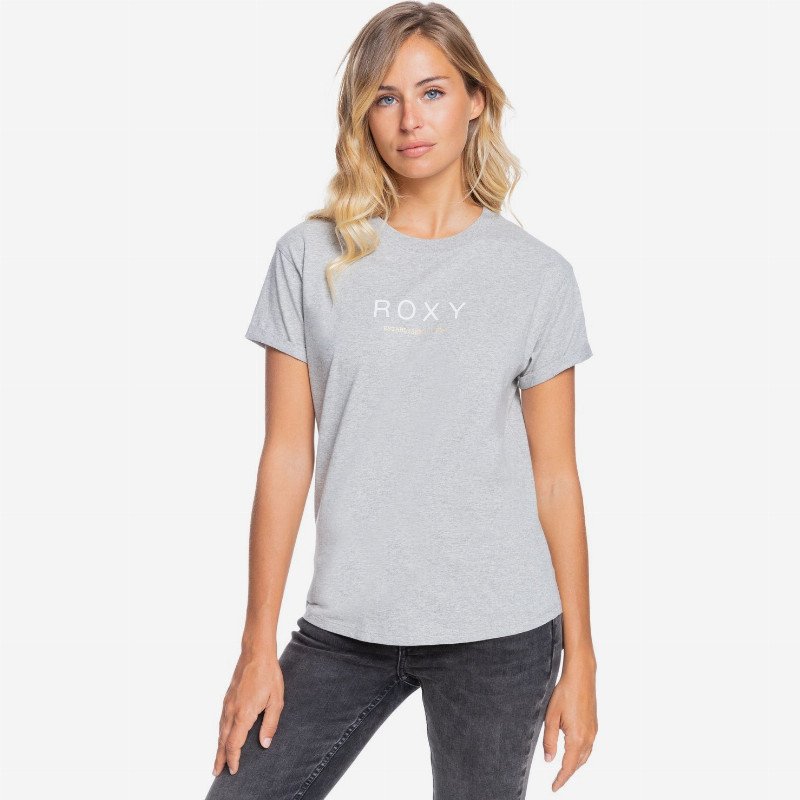 Epic Afternoon Word - T-Shirt for Women - Grey - Roxy