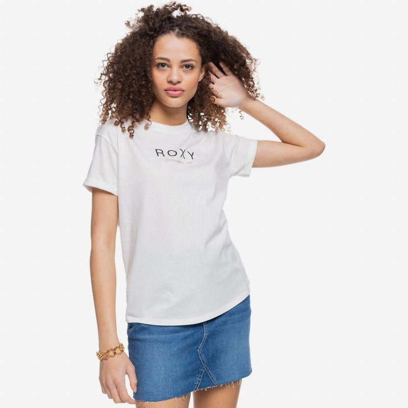 Epic Afternoon Word - T-Shirt for Women - White - Roxy
