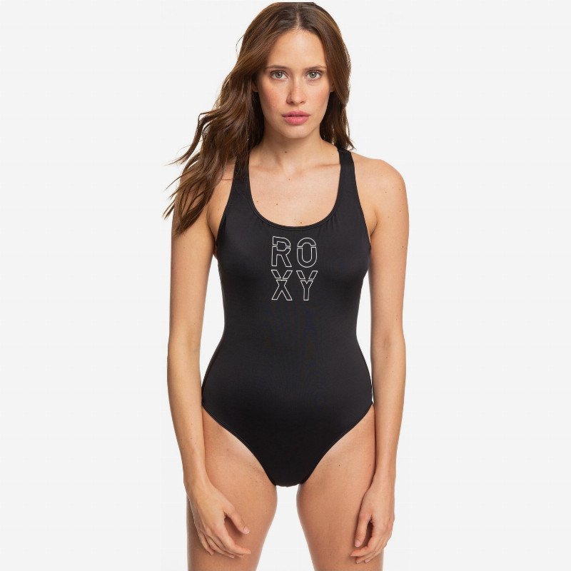 ROXY Fitness - One-Piece Swimsuit for Women - Black - Roxy