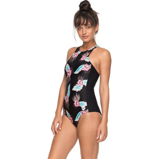 FITNESS - ONE-PIECE SWIMSUIT FOR WOMEN BLACK